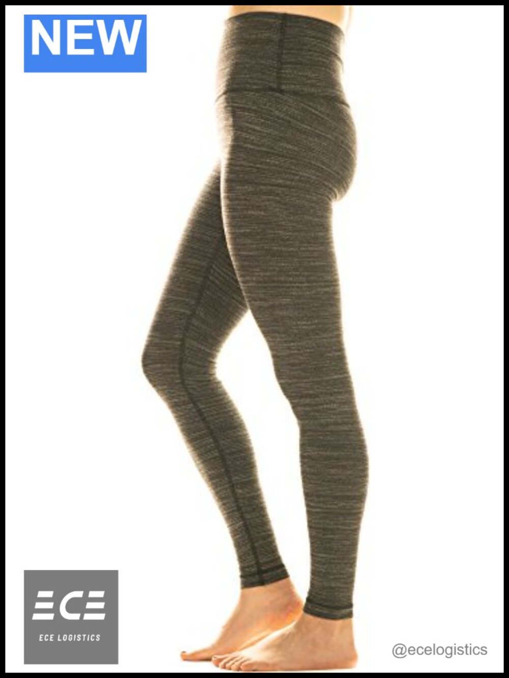 High Rise Skinny Leggings Moisture Wicking USA Made Athleisure